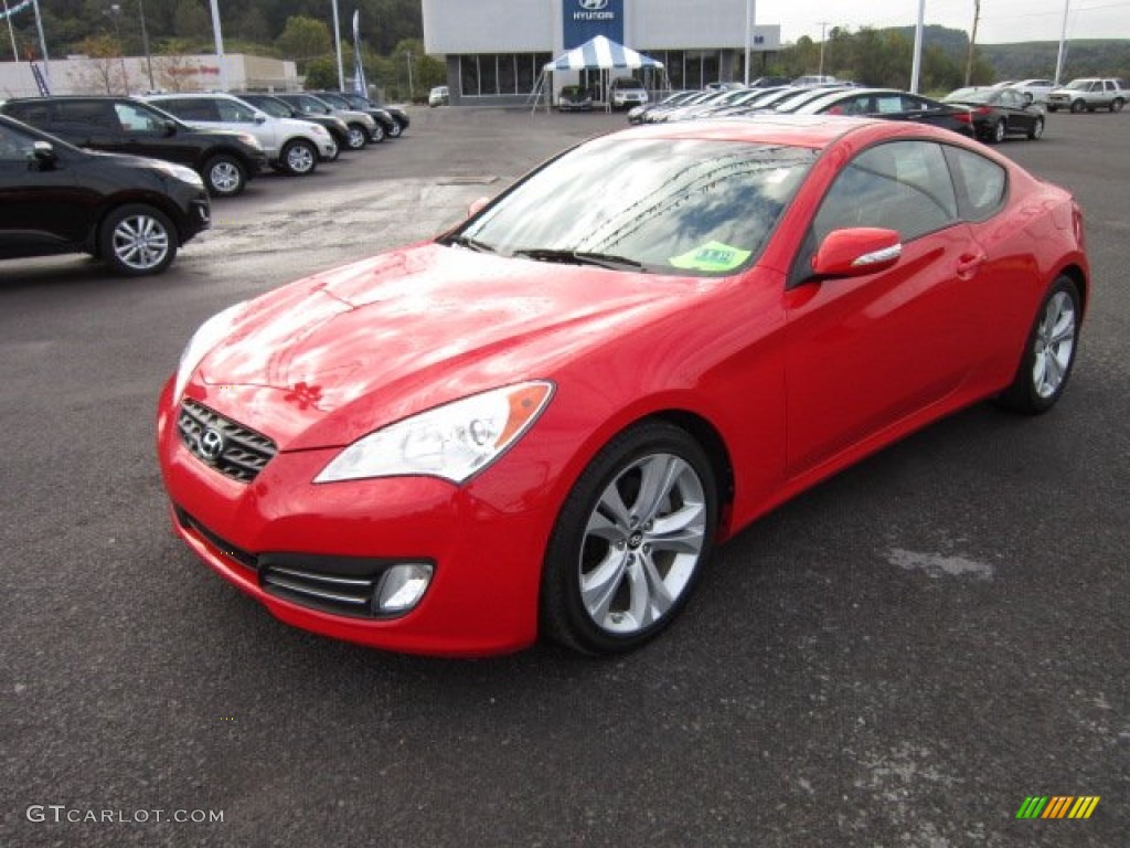 2011 Genesis Coupe 3.8 Grand Touring - Tsukuba Red / Brown Leather photo #3