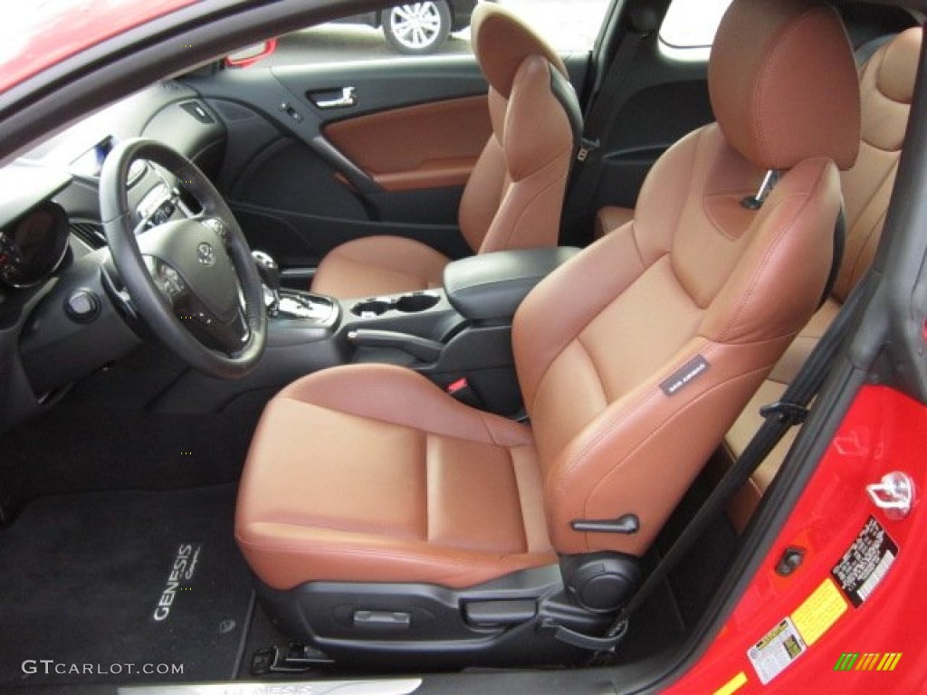 Brown Leather Interior 2011 Hyundai Genesis Coupe 3 8 Grand