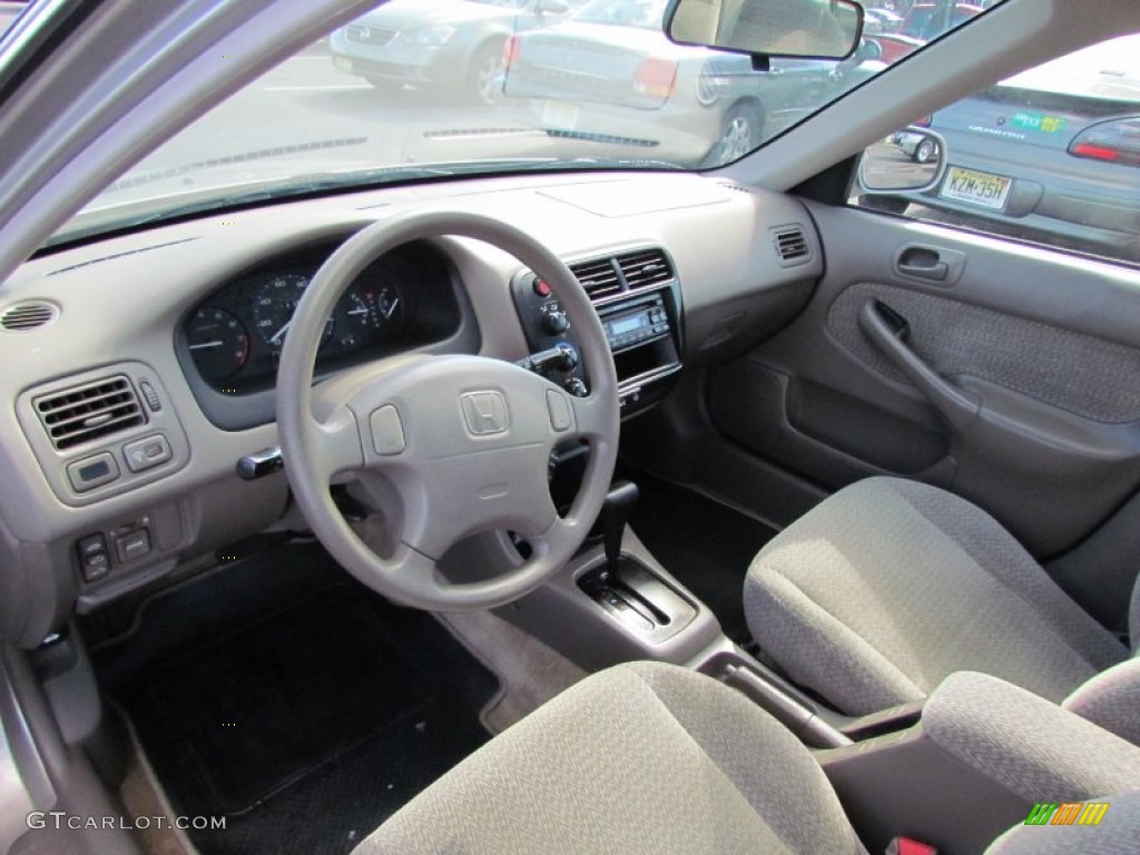 Beige Interior 2000 Honda Civic Ex Sedan Photo 55505702
