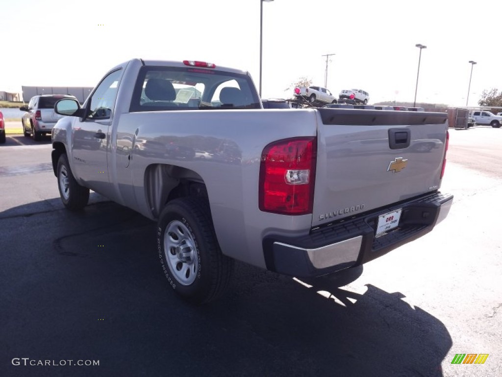 2008 Silverado 1500 Work Truck Regular Cab - Silver Birch Metallic / Dark Titanium photo #7