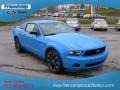 2012 Grabber Blue Ford Mustang V6 Coupe  photo #4