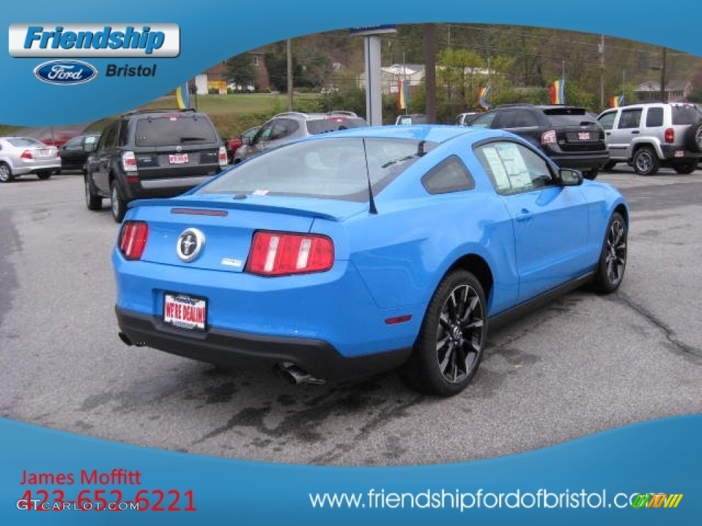 2012 Mustang V6 Coupe - Grabber Blue / Charcoal Black photo #6