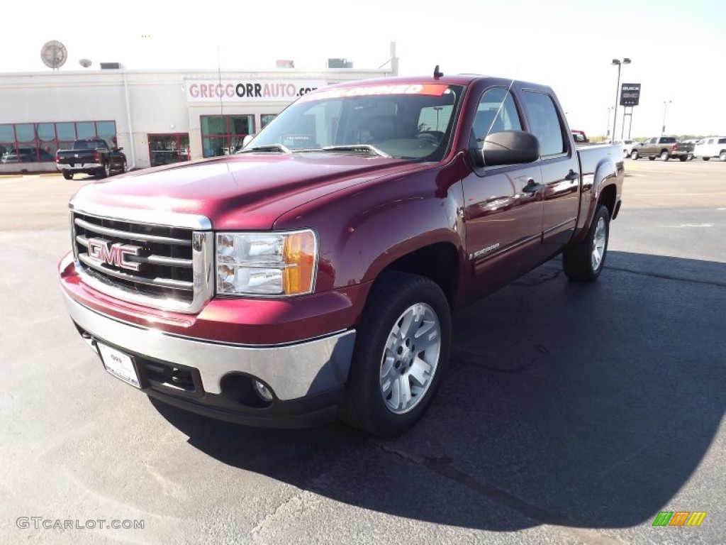 2008 Sierra 1500 SLE Crew Cab 4x4 - Sonoma Red Metallic / Ebony photo #1