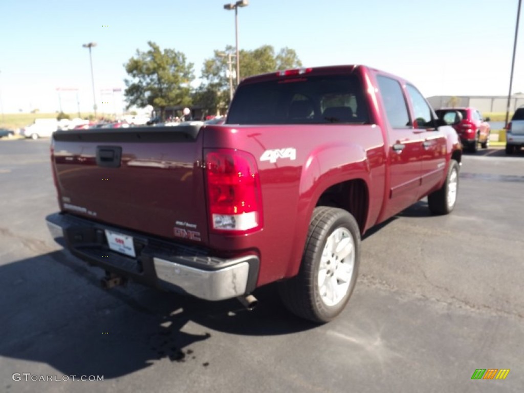 2008 Sierra 1500 SLE Crew Cab 4x4 - Sonoma Red Metallic / Ebony photo #5