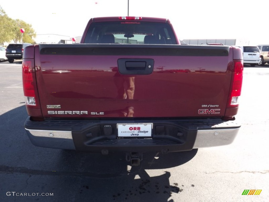 2008 Sierra 1500 SLE Crew Cab 4x4 - Sonoma Red Metallic / Ebony photo #6