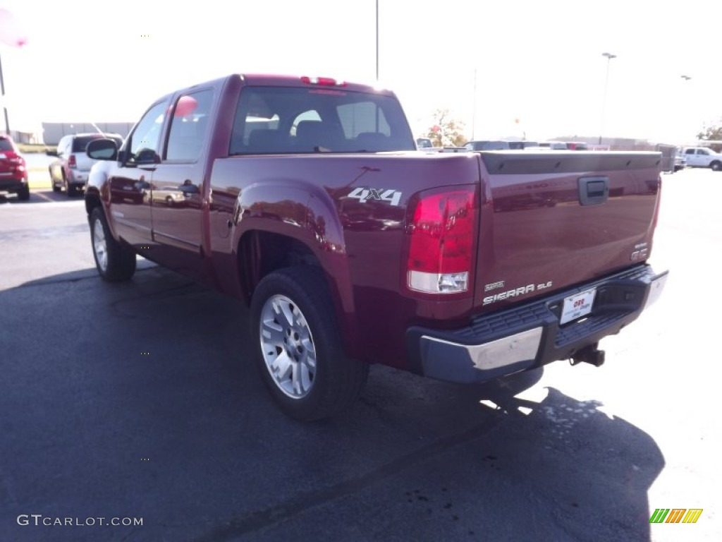 2008 Sierra 1500 SLE Crew Cab 4x4 - Sonoma Red Metallic / Ebony photo #7