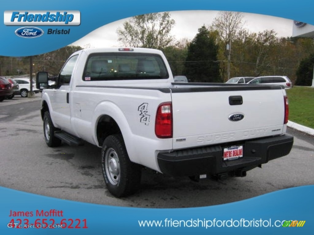 2012 F250 Super Duty XL Regular Cab 4x4 - Oxford White / Steel photo #8