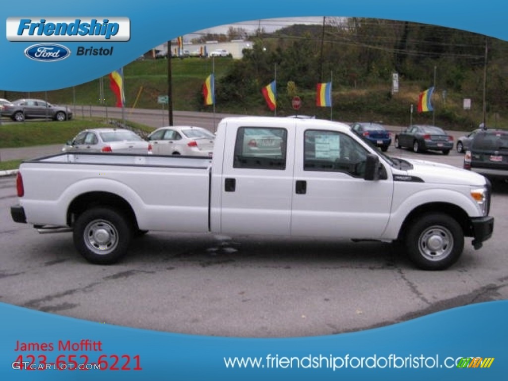 2012 F250 Super Duty XL Crew Cab - Oxford White / Steel photo #5