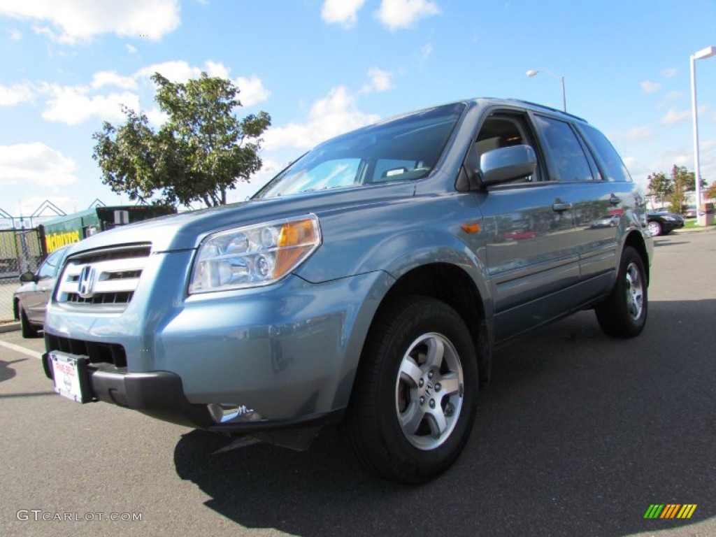 2008 Pilot Special Edition 4WD - Steel Blue Metallic / Gray photo #1