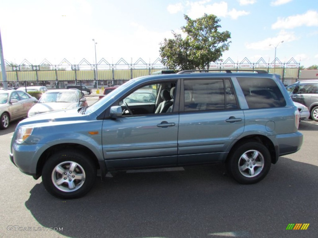 2008 Pilot Special Edition 4WD - Steel Blue Metallic / Gray photo #4