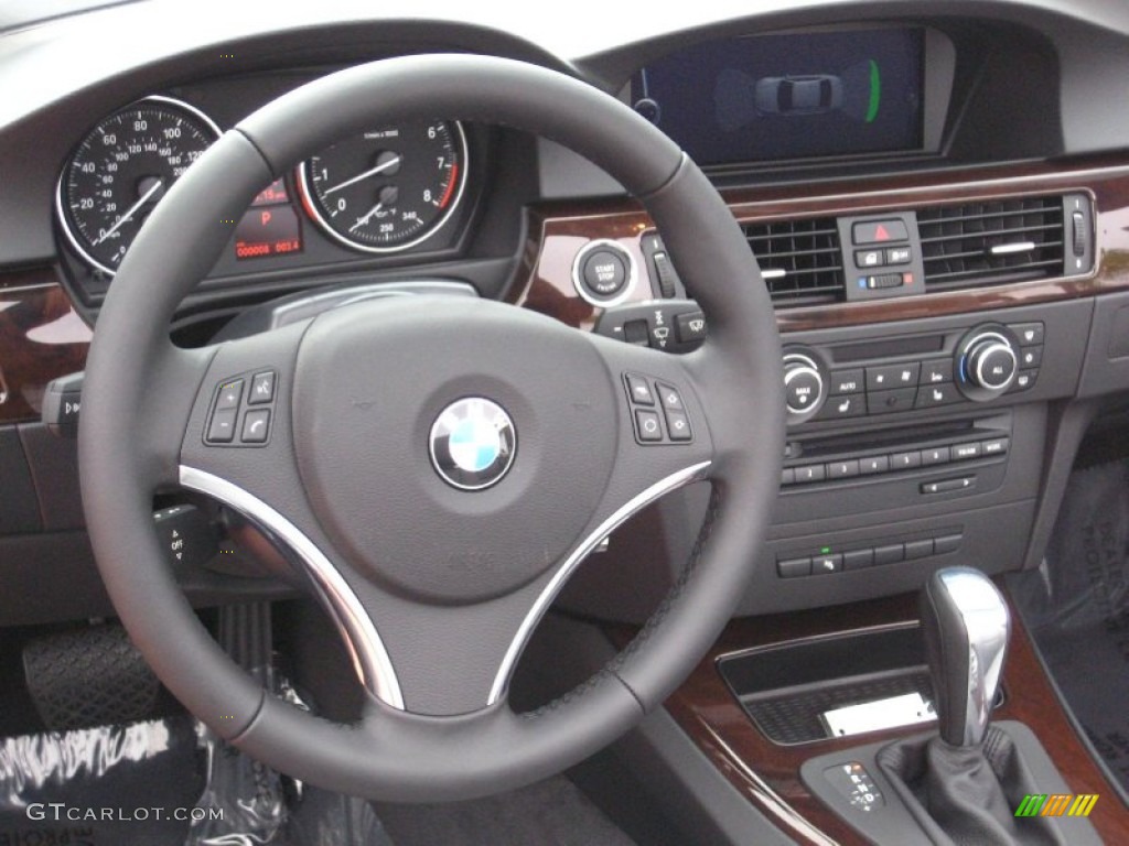 2012 BMW 3 Series 328i Convertible Oyster/Black Dashboard Photo #55507631