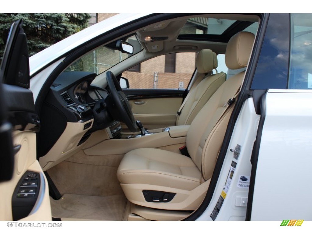 Venetian Beige Interior 2011 BMW 5 Series 550i xDrive Gran Turismo Photo #55507859