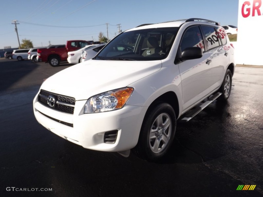 2011 RAV4 I4 - Super White / Sand Beige photo #3