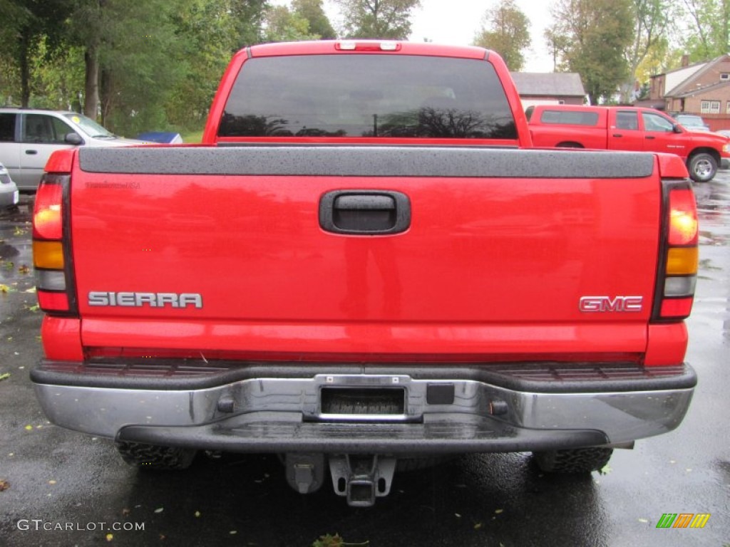 2005 Sierra 1500 SLE Extended Cab 4x4 - Fire Red / Dark Pewter photo #11