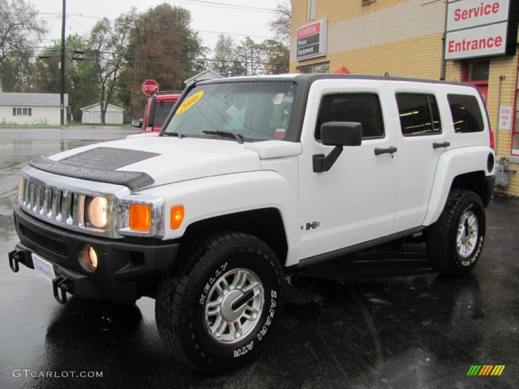 Birch White 2006 Hummer H3 Standard H3 Model Exterior Photo #55508680