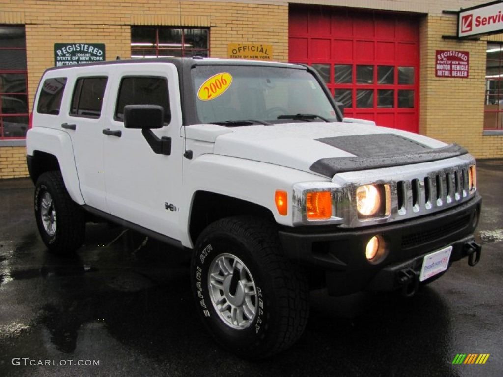 Birch White 2006 Hummer H3 Standard H3 Model Exterior Photo #55508828