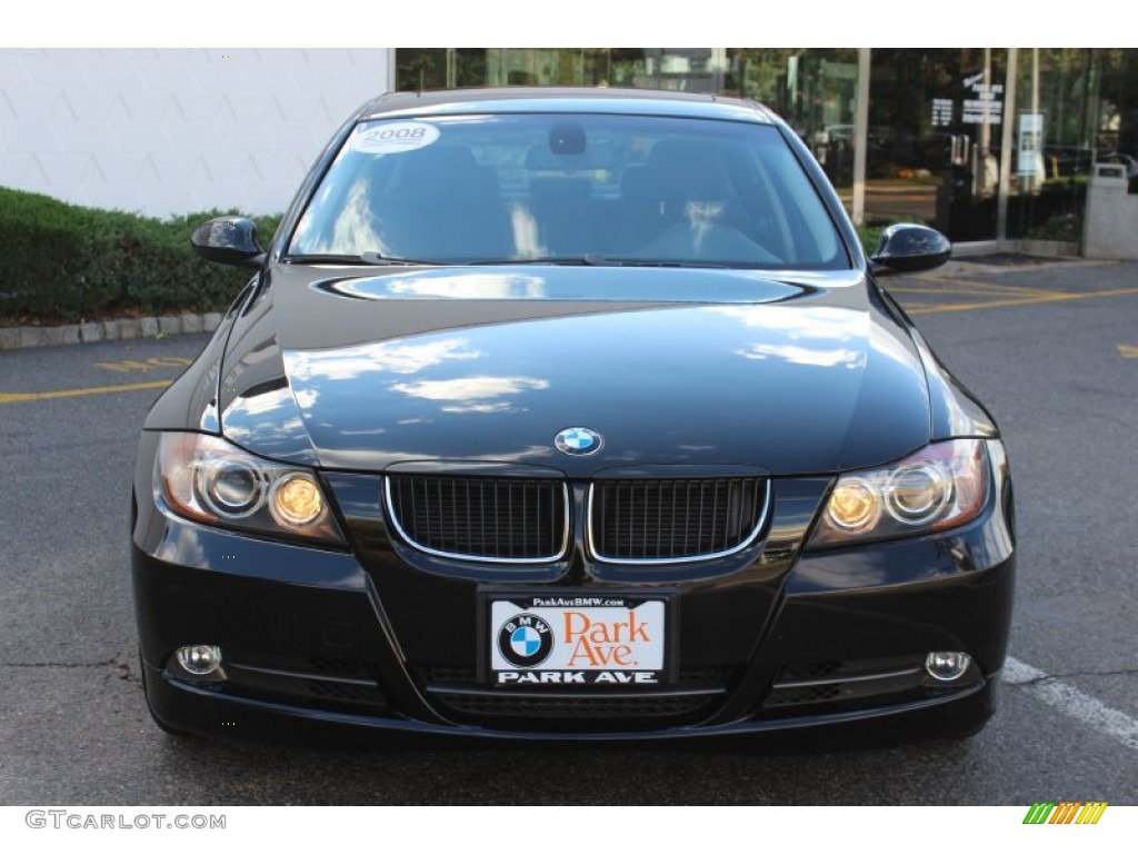 2008 3 Series 335i Sedan - Jet Black / Black photo #2