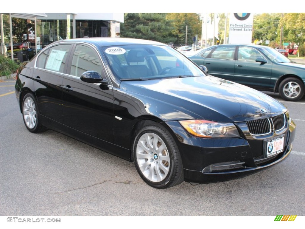 2008 3 Series 335i Sedan - Jet Black / Black photo #3