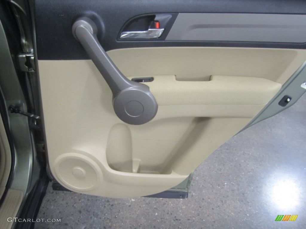2009 CR-V EX 4WD - Green Tea Metallic / Ivory photo #17