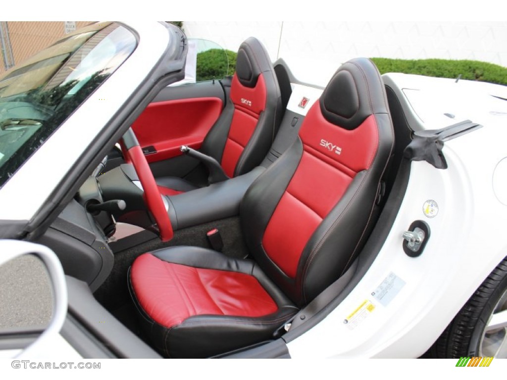 Red Interior 2008 Saturn Sky Red Line Roadster Photo #55509956