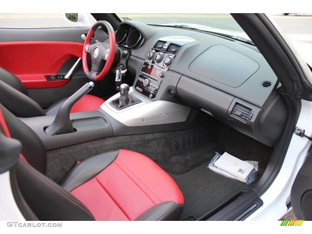 Red Interior 2008 Saturn Sky Red Line Roadster Photo #55510058