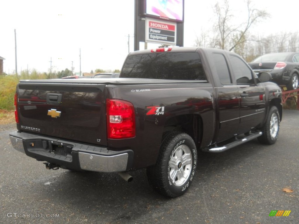 2008 Silverado 1500 LT Extended Cab 4x4 - Dark Cherry Metallic / Light Cashmere/Ebony Accents photo #2