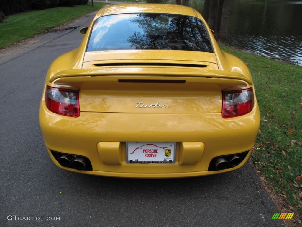 2007 911 Turbo Coupe - Speed Yellow / Black photo #5