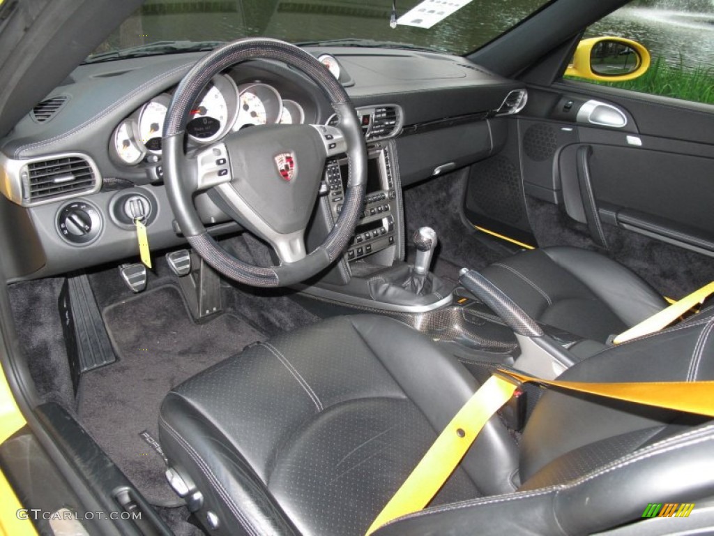 Black Interior 2007 Porsche 911 Turbo Coupe Photo #55510808