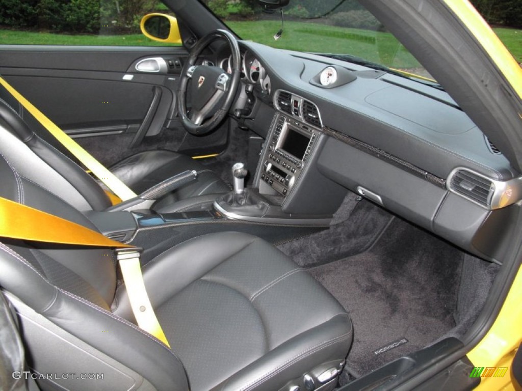 Black Interior 2007 Porsche 911 Turbo Coupe Photo #55510826