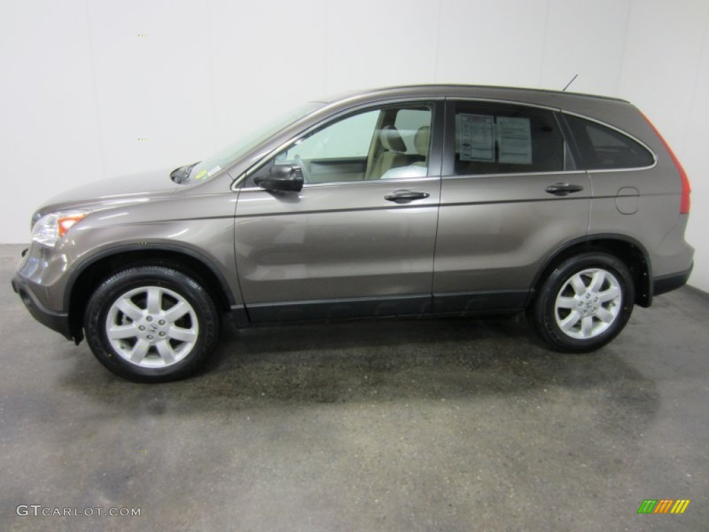 2009 CR-V EX 4WD - Urban Titanium Metallic / Ivory photo #3