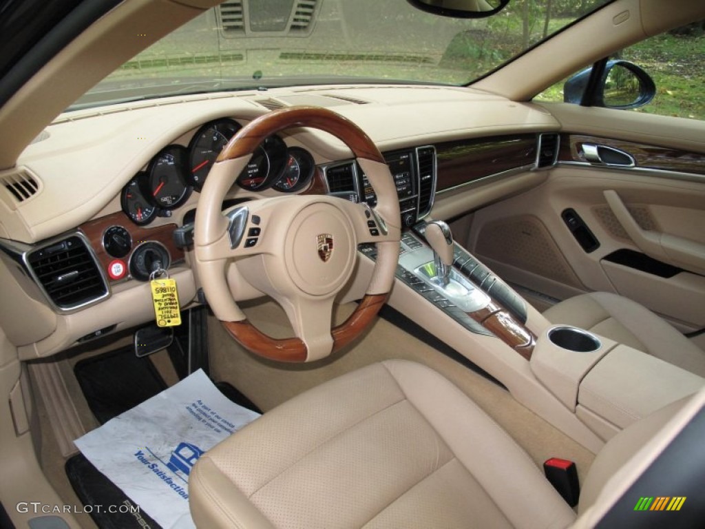 Luxor Beige Interior 2011 Porsche Panamera 4 Photo #55510978