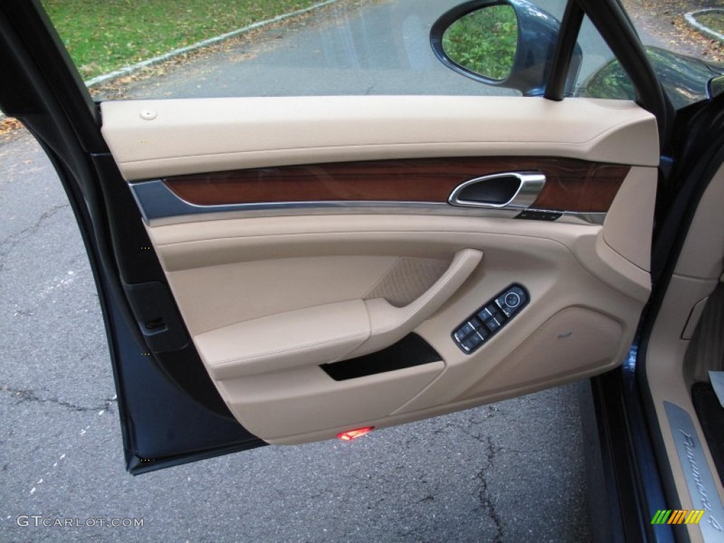 2011 Porsche Panamera 4 Luxor Beige Door Panel Photo #55510987