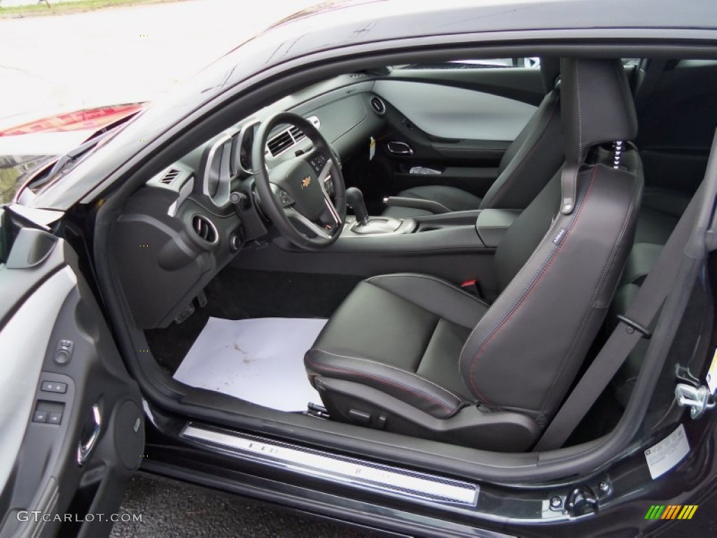 Jet Black Interior 2012 Chevrolet Camaro LT 45th Anniversary Edition Coupe Photo #55511621