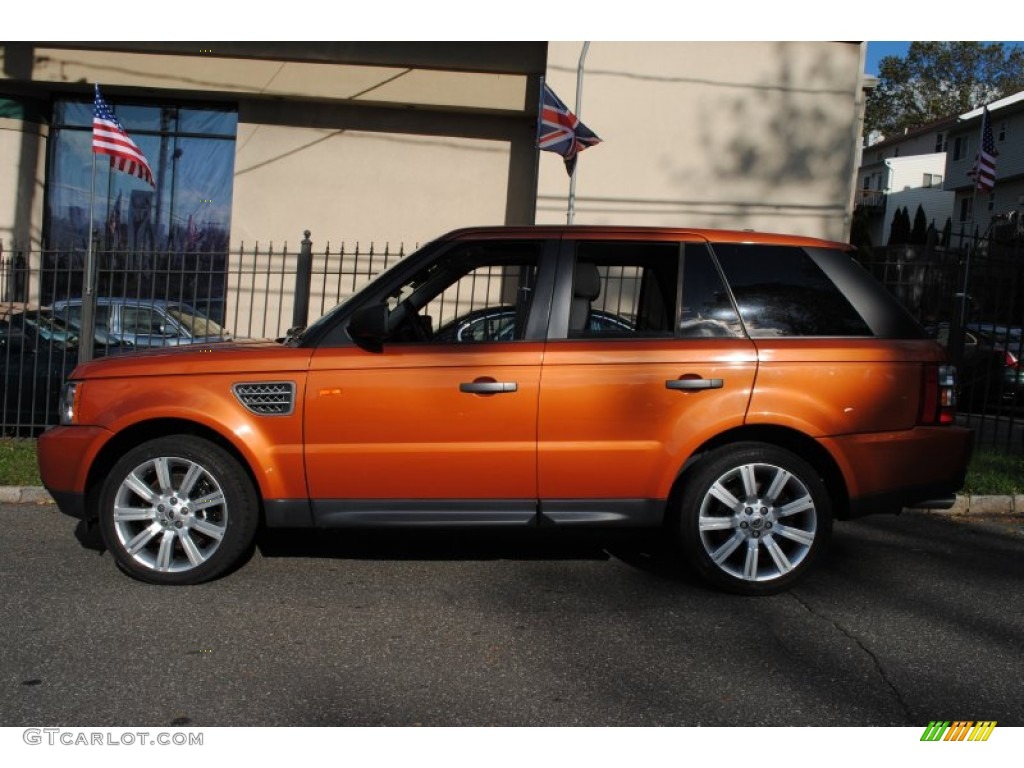 Vesuvius Orange Metallic 2006 Land Rover Range Rover Sport Supercharged Exterior Photo #55512342