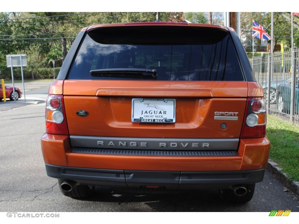 2006 Range Rover Sport Supercharged - Vesuvius Orange Metallic / Ebony Black photo #5