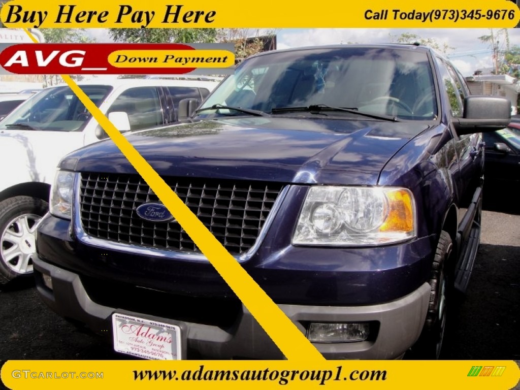 2003 Expedition XLT 4x4 - True Blue Metallic / Medium Parchment photo #1