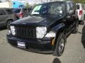 2008 Brilliant Black Crystal Pearl Jeep Liberty Sport 4x4  photo #1