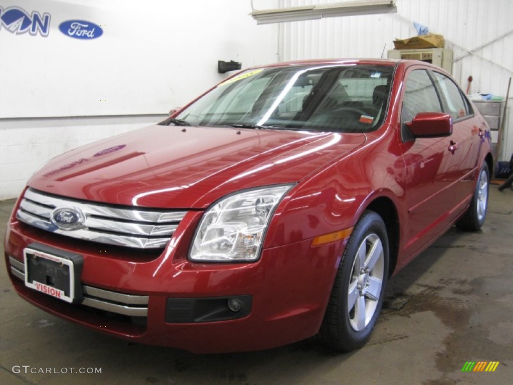 2008 Fusion SE - Redfire Metallic / Charcoal Black photo #1