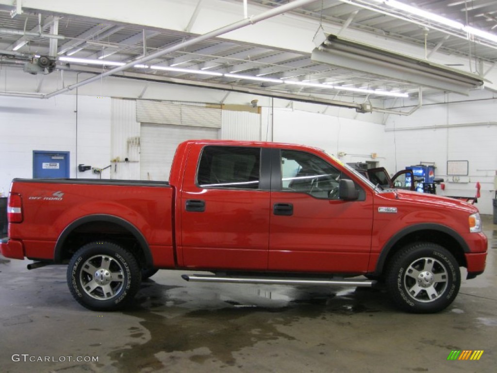 2005 F150 FX4 SuperCrew 4x4 - Bright Red / Black photo #22