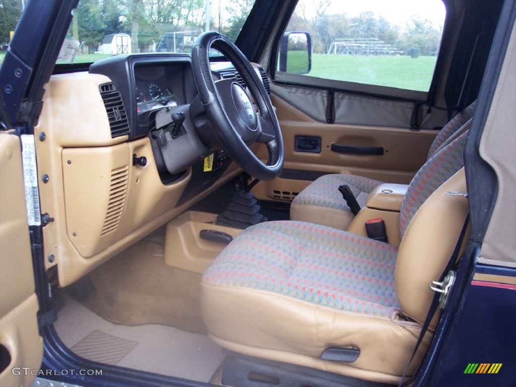 1997 Wrangler Sport 4x4 - Dark Blue Pearl / Tan photo #28