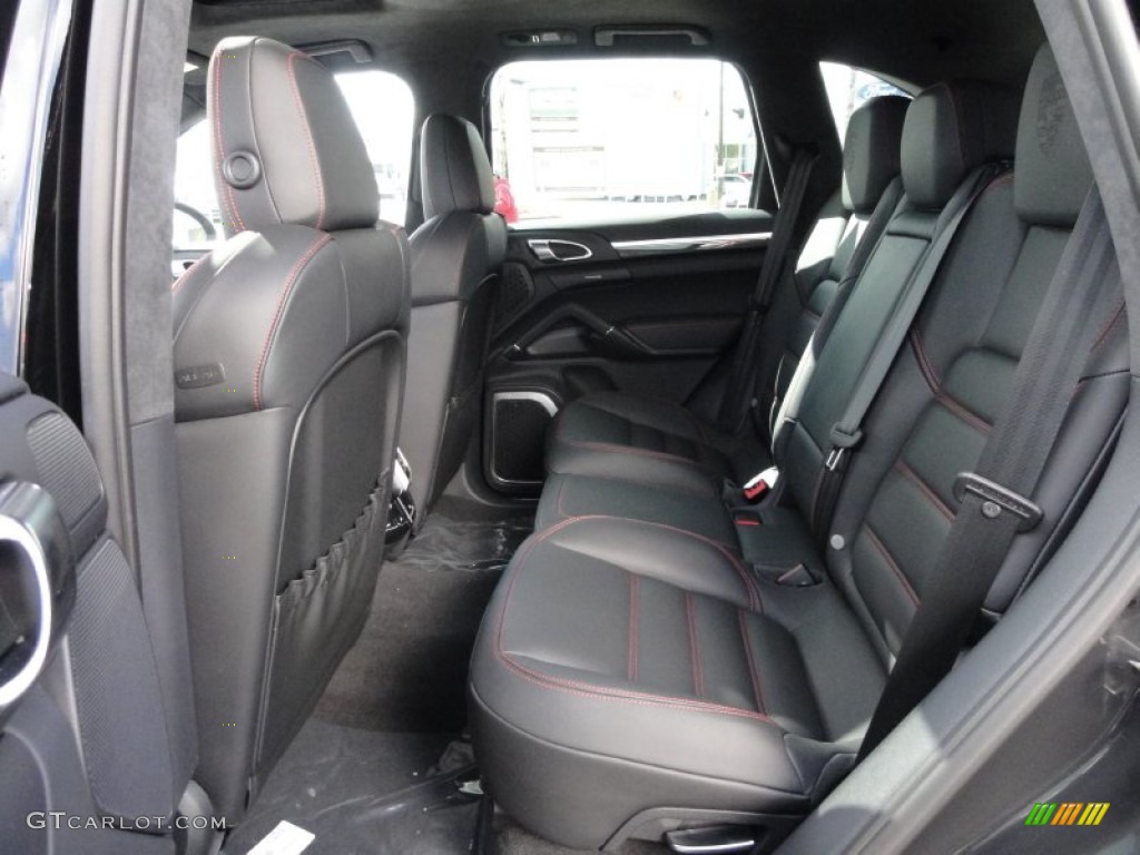 Black Interior 2012 Porsche Cayenne Turbo Photo #55517067