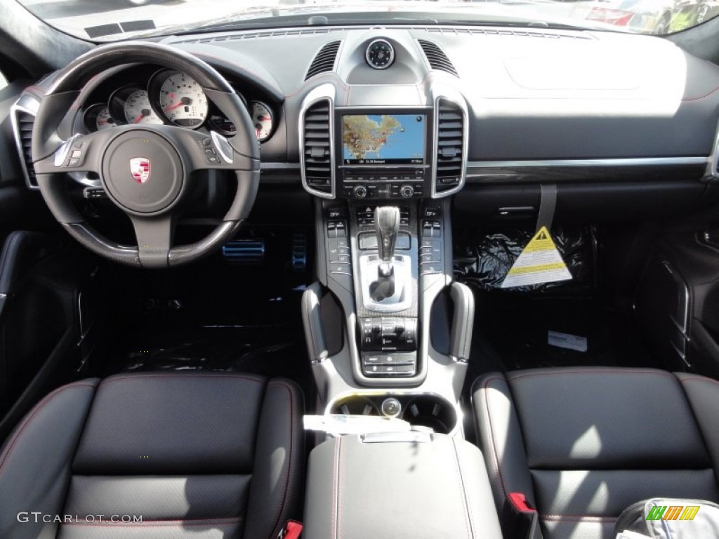 2012 Porsche Cayenne Turbo Black Dashboard Photo #55517084