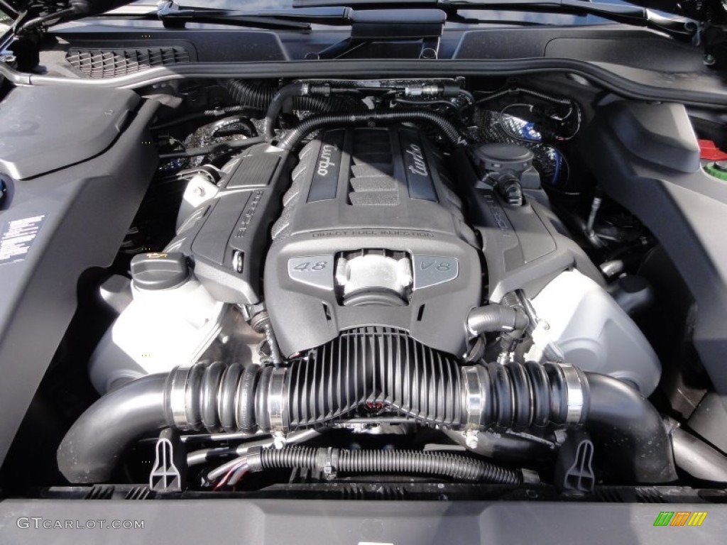 2012 Porsche Cayenne Turbo 4.8 Liter Twin-Turbo DFI DOHC 32-Valve VVT V8 Engine Photo #55517138