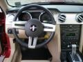 Medium Parchment 2007 Ford Mustang GT Premium Coupe Steering Wheel