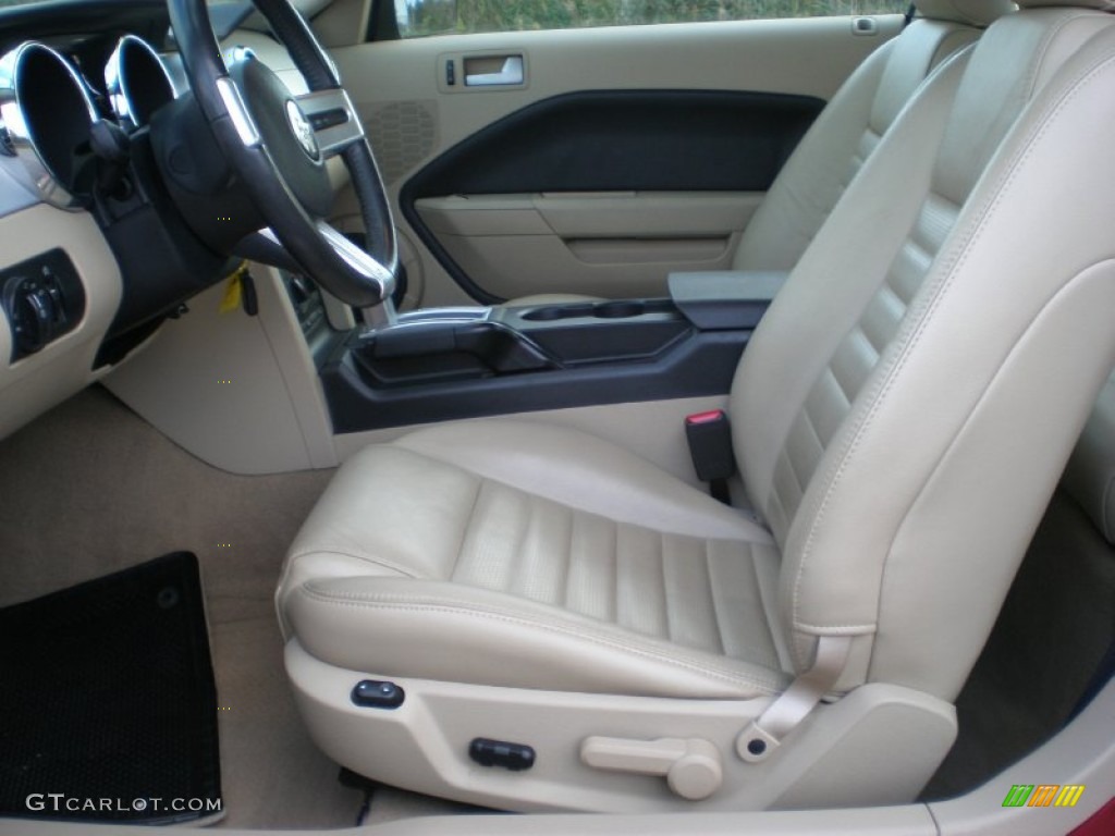 Medium Parchment Interior 2007 Ford Mustang GT Premium Coupe Photo #55517489