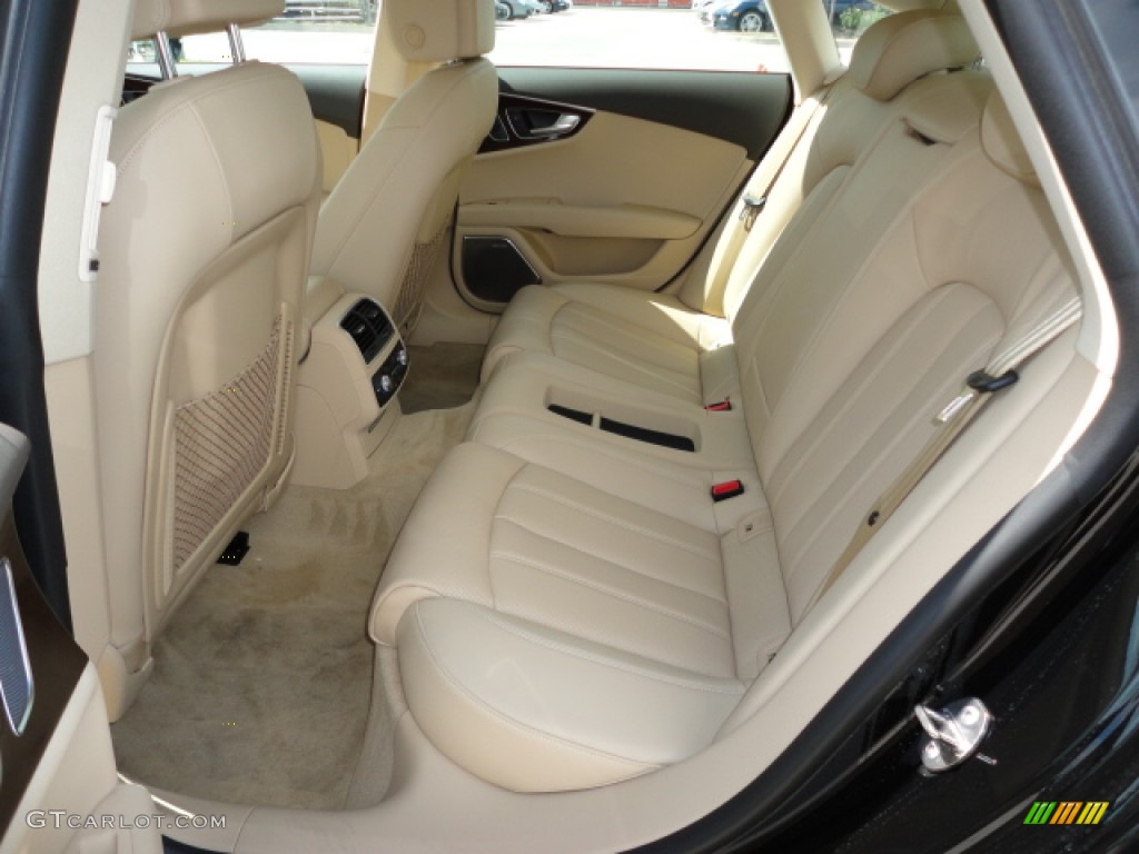 Velvet Beige Interior 2012 Audi A7 3.0T quattro Prestige Photo #55519289
