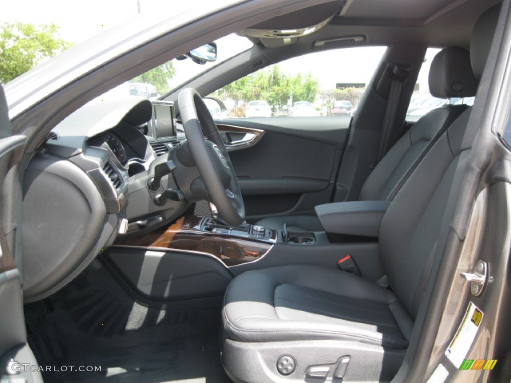 Black Interior 2012 Audi A7 3.0T quattro Premium Plus Photo #55519365