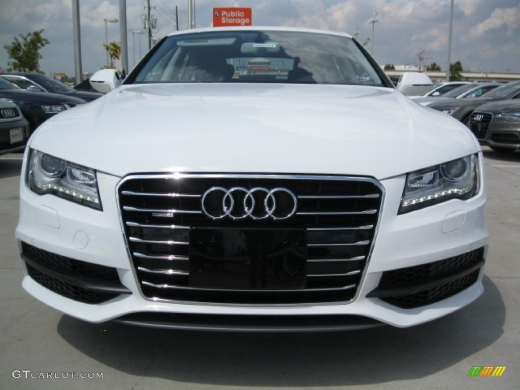 Ibis White 2012 Audi A7 3.0T quattro Prestige Exterior Photo #55519427