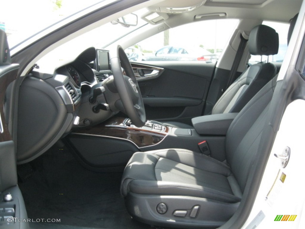 Black Interior 2012 Audi A7 3.0T quattro Prestige Photo #55519451