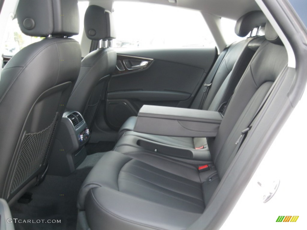 Black Interior 2012 Audi A7 3.0T quattro Prestige Photo #55519467